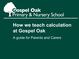 Heading - Gospel Oak Primary & Nursery School