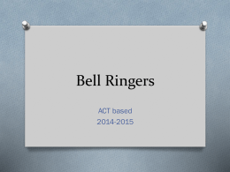 Bell Ringers - Schoolwires