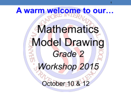 G2 Math Model Drawing Workshop