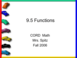 9.5 Functions