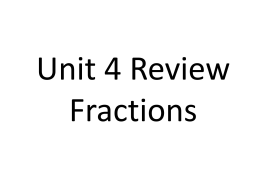 Unit 4 Review - Effingham County Schools
