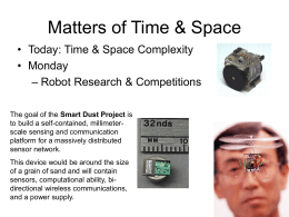 Matters of Time & Space