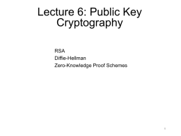 Public key cryptography