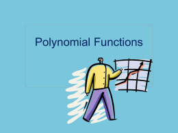 Module 4 Lesson 4 Basics of Polynomials Notes