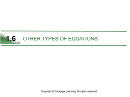 1.6: Other Types of Equations