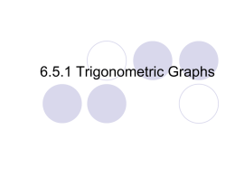 6.5.1 Trigonometric Graphs