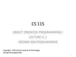 Lecture4_1 - Illinois Institute of Technology