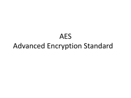 Requirements for AES