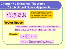 Chapter 7 : Existence Theorems