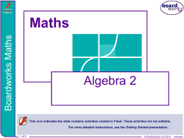 Boardworks Algebra 2 powerpoint