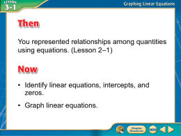 B. Determine whether is a linear equation. Write the equation in