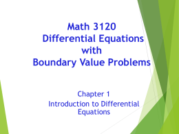 Math 240: Transition to Advanced Math