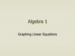 Alg-1---Ch-4.2-Graphing--Linear-Equations