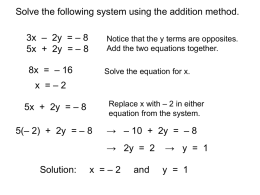 12_04 - Solving Systems by Elimination - 1
