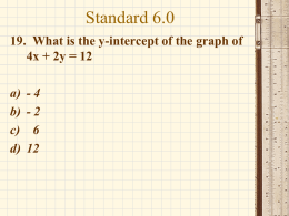Algebra Released Questions 19-41