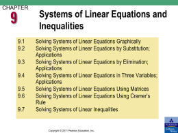 09-Systems of Linear Equations and Inequalities