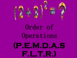 OrderOfOperations