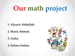 Task 3 - math projects