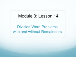 Module 3: Lesson 11