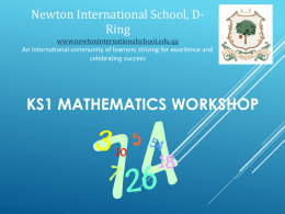 Maths Workshop - newtonschooldring
