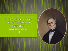 Charles Babbage: 00 Computer