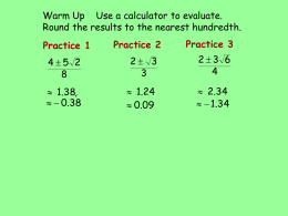 9-4A Quadratic Formula