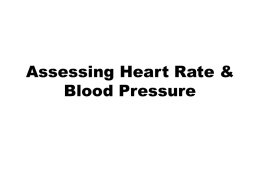 Assessing Heart Rate