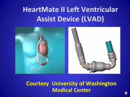 HeartMate II Left Ventricular Assist Device (LVAD) Pivotal