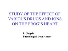 EXPERIMENT-3 STUDY OF THE EFFECT OF VARIOUS DRUGS AND …