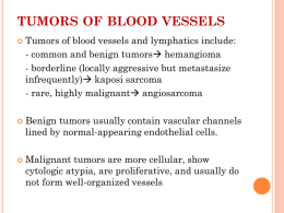 TUMORS of blood vessels - Med Study Group