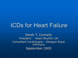 Who needs an ICD? - British Cardiovascular Society