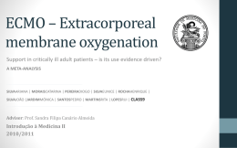 ECMO – Extra coporeal membrane oxygenation