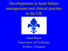 Cardiac failure management in the UK