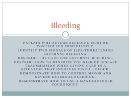 Lesson 22: Bleeding - Harford Community College