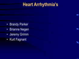 Heart Arrhythmia's