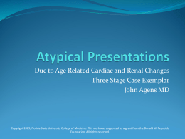 Atypical Presentations - Florida State University College