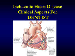 Management of Dental Patients with Ischemic Heart Disease