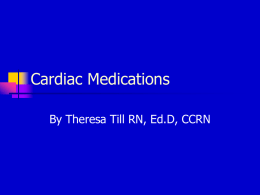 Cardiac Medications - Welcome to the website of Barbee