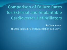 Comparison of Failure Rates for External and Implantable