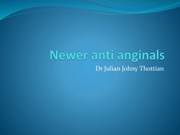 Newer anti anginals