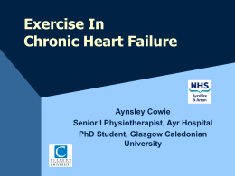 Exercise In Chronic Heart Failure