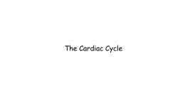 1 The Cardiac Cycle - Hamilton Grammar School Science Website