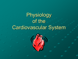 Physiology of the Cardiovascular System
