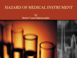 hazard of medical instrument