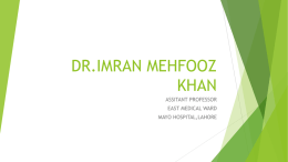 DR.IMRAN MEHFOOZ KHAN