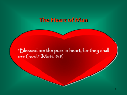 the heart of man part 1 - forest hills church of christ
