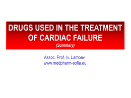 Drugs used in the treatment of cardiac failure