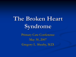The Broken Heart Syndrome
