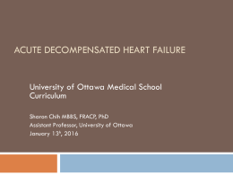 Update on the Treatment of Acute Decompensated Heart Failure