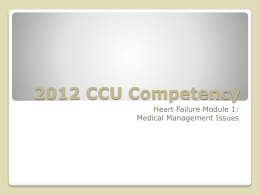 CCU Competency